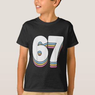 Camiseta Engraçado 6 7 Meme Seis Sete Gíria Geração Alpha 6