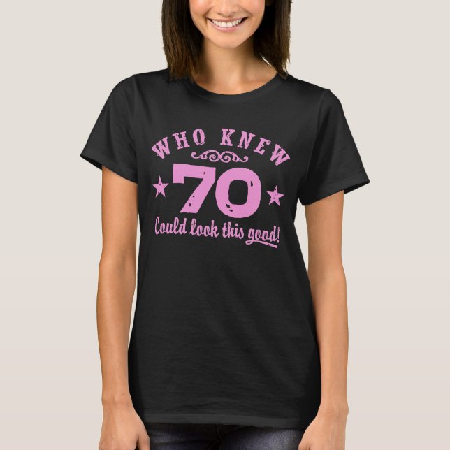 Camiseta Engraçado 70 Birthday (Frente)