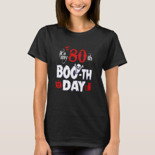 Camiseta Engraçado 80 Boo Ghost Scary Vintage Halloween Bir