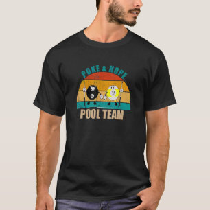Camiseta Engraçado 8 9 Billiard Team Poke & Hope Piscina