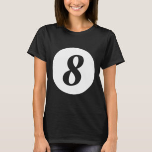 Camiseta Engraçado 8 Ball Magic Billiards Piscina Preguiços