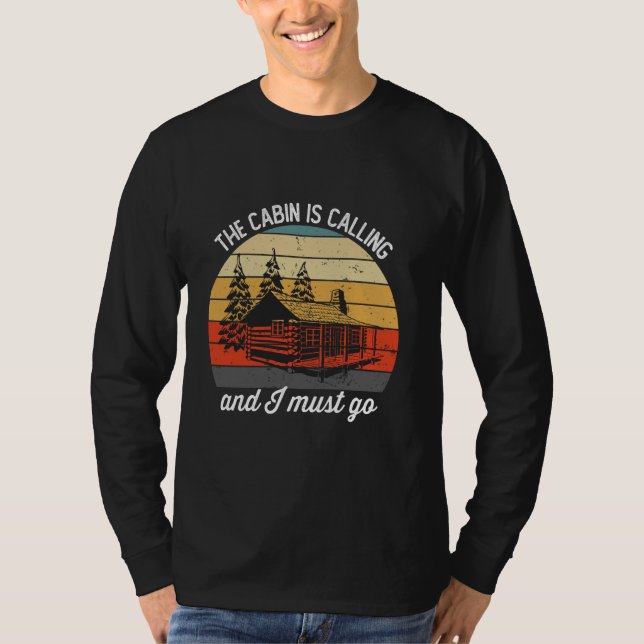 Camiseta Engraçado, A Cabina Chamando Ourdoo Da Montanha (Frente)