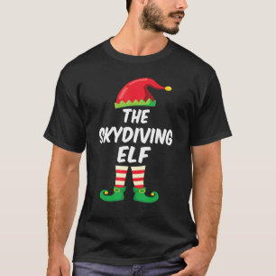 Camiseta Engraçado A Família de Elfos de Paraquedismo Roupa
