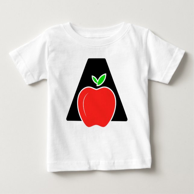 Camiseta Engraçado A Para A Apple (Frente)