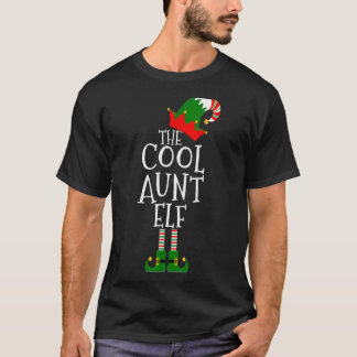 Camiseta Engraçado, A Tia Legal Elf Dotada Correspondente G