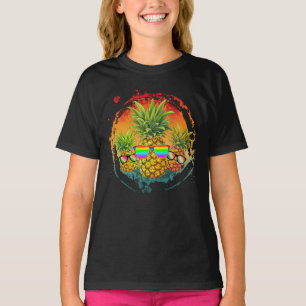 Camiseta Engraçado Abacaxi Summer Vibes