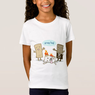 Camiseta Engraçado - abraço do grupo de S'Mores