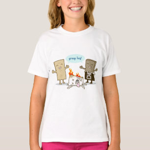 Camiseta Engraçado - abraço do grupo de S'Mores