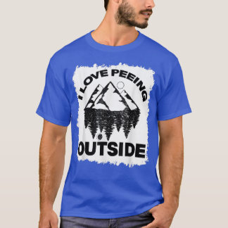 Camiseta Engraçado Acampamento Eu Amo Pequim Lá Fora Engraç