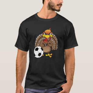 Camiseta Engraçado Ação de Graças à Turquia Presente no Fut