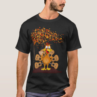 Camiseta Engraçado Ação de Graças Turca Violão