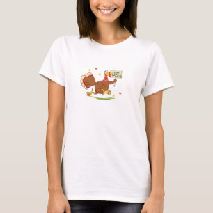 Camiseta Engraçado Ação de Graças Turquia diz EAT TACOS Obr