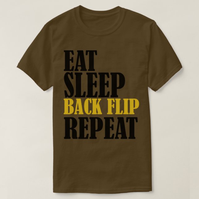 Camiseta Engraçado Acrobat Coma Dormir Repetição de ginásio (Frente do Design)