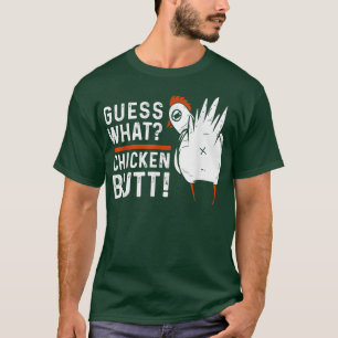 Camiseta Engraçado adivinhem que Design branco Bumbum de fr