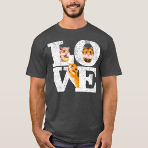 Camiseta Engraçado Adoro Hamsters Dando Pet De Hamster Bon