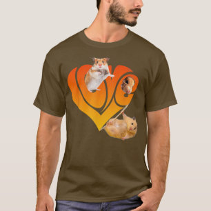 Camiseta Engraçado Adoro Hamsters Dando Pet De Hamster Boni