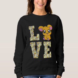 Camiseta Engraçado Adoro Hamsters Presentes Hamster Bonito