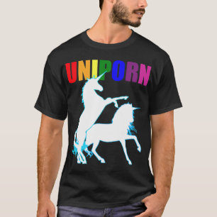 Camiseta Engraçado Adulto Gay Sujo Unicórnio Inapropriado