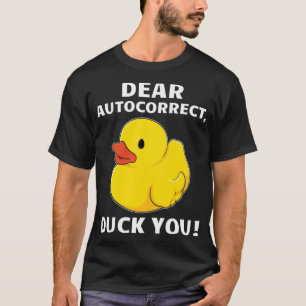 Camiseta Engraçado Adulto Humor Duck Você Caros Cães Labora