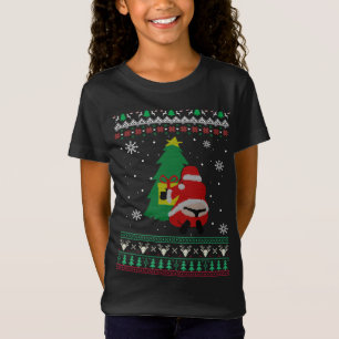 Camiseta Engraçado Adulto, Papai noel De Cauda, Pena De Nat