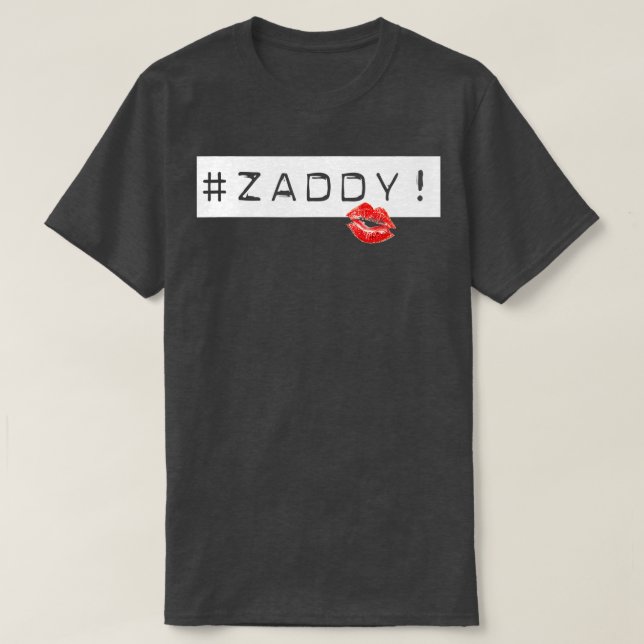 Camiseta Engraçado Adultos Pai Zaddy (Frente do Design)