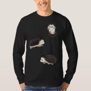 Camiseta Engraçado Africano Bellying Figurume Cute Hedgeh