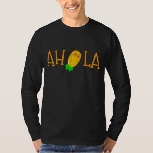 Camiseta Engraçado AHOLA Aloha Pineapple Fruta Havaiana