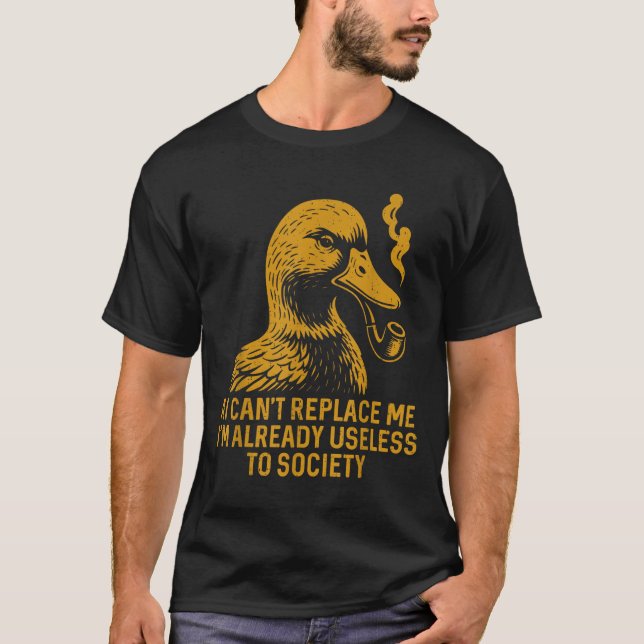 Camiseta Engraçado Ai não pode me substituir Eu já estou in (Frente)