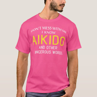 Camiseta Engraçado Aikido Para Amantes De Artes Marciais