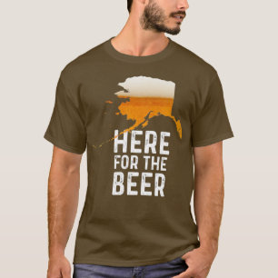 Camiseta Engraçado Alaska Aqui Para Cerveja Artesanato