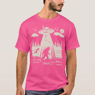 Camiseta Engraçado Alienígena De Sasquatch Bigfoot Ufo Loch