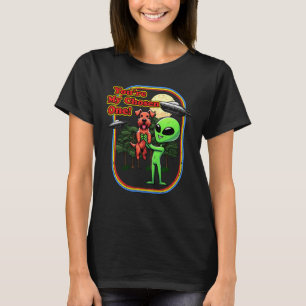 Camiseta Engraçado Alienígena Irlandesa Terrier Você é Esco