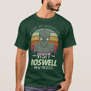 Camiseta Engraçado Alienígena Vintage Roswell Novo Turism