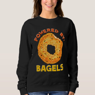 Camiseta Engraçado Alimentado Por Bagéis Carbosques Combust
