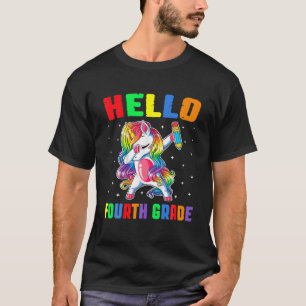 Camiseta Engraçado Alô 4º Grau Unicórnio A Voltar Para