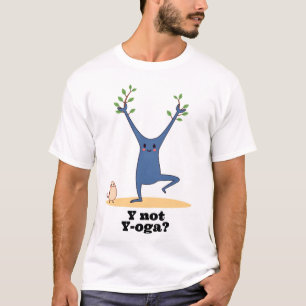 Camiseta Engraçado Alphabet Y - Por Que Não Yoga? Personali