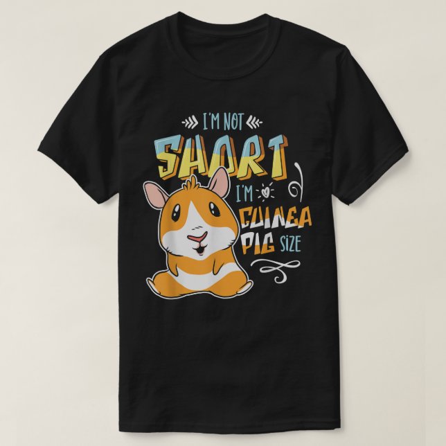 Camiseta Engraçado amante de os animais, não sou pequeno, s (Frente do Design)