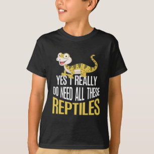 Camiseta Engraçado amante dos répteis Crianças Fã dos a