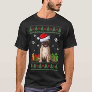 Camiseta Engraçado amante o doce Pug Santa Hat no Natal