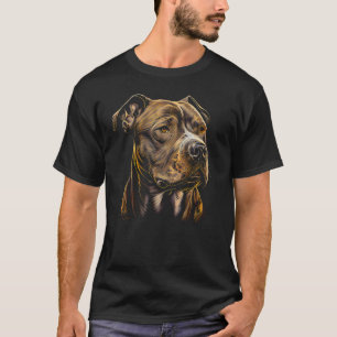 Camiseta Engraçado American Pit Bull Staffordshire Bull Ter