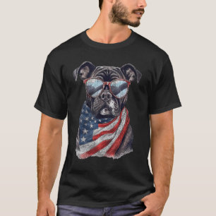 Camiseta Engraçado American Pit Bull Terrier Enrolado em U