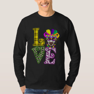 Camiseta Engraçado Amor Mardi Gras Dalmaciano Cachorro Pai 