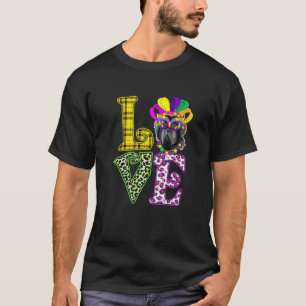 Camiseta Engraçado Amor Mardi Gras Newfound Cachorro Pai Mã