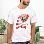 Camiseta Engraçado Amor Meu Namorada Foto Personalizada Do<br><div class="desc">Quem você realmente ama? Sua namorada ou seu cachorro! Dê o presente perfeito para o seu namorado, este dia de os namorados com esta camisa engraçada de amante de cachorro! Deve ter para cada amante de cachorro, mãe de cachorro e pai de cachorro! Uma reviravolta divertida em I Love My...</div>