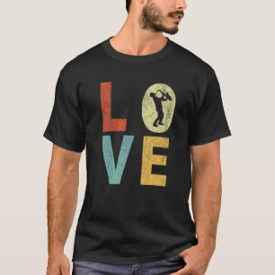 Camiseta Engraçado Amor Músico saxofone Jazz Music 90S Re