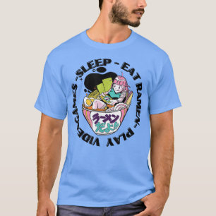 Camiseta Engraçado Animação Kawaii Japão Gamer Nerd Mot