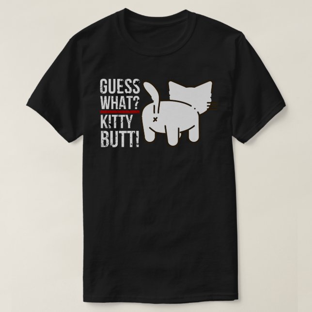 Camiseta Engraçado Animal Admite Que gatinho Bumbum É Um Bo (Frente do Design)