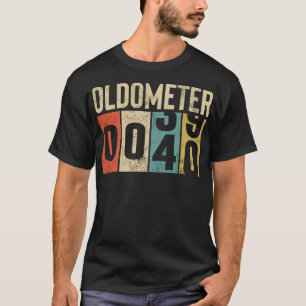 Camiseta Engraçado aniversário de 40 anos do Oldometer Vint