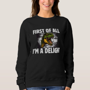 Camiseta Engraçado, antes de tudo, sou um Dinossauro Sarcas
