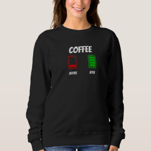 Camiseta Engraçado Antes E Depois Do Café Roupa